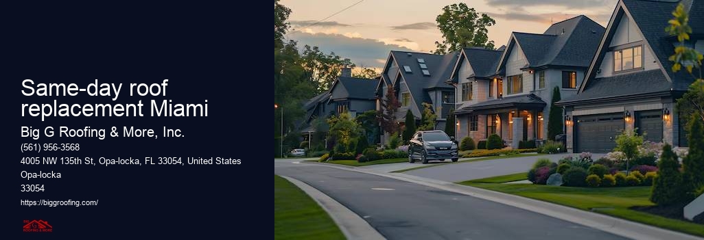 Same-day roof replacement Miami