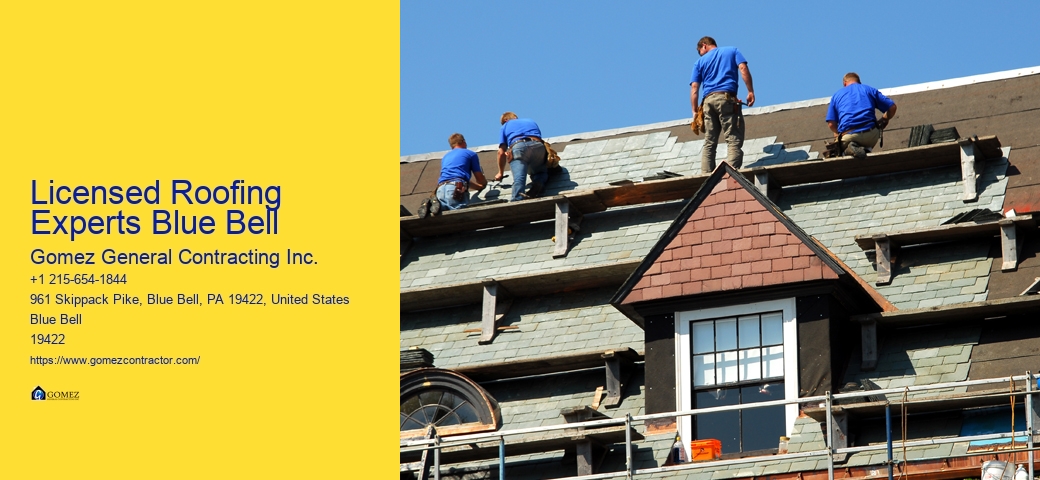 Licensed Roofing Experts Blue Bell