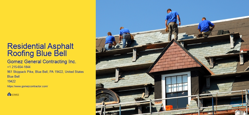 Residential Asphalt Roofing Blue Bell