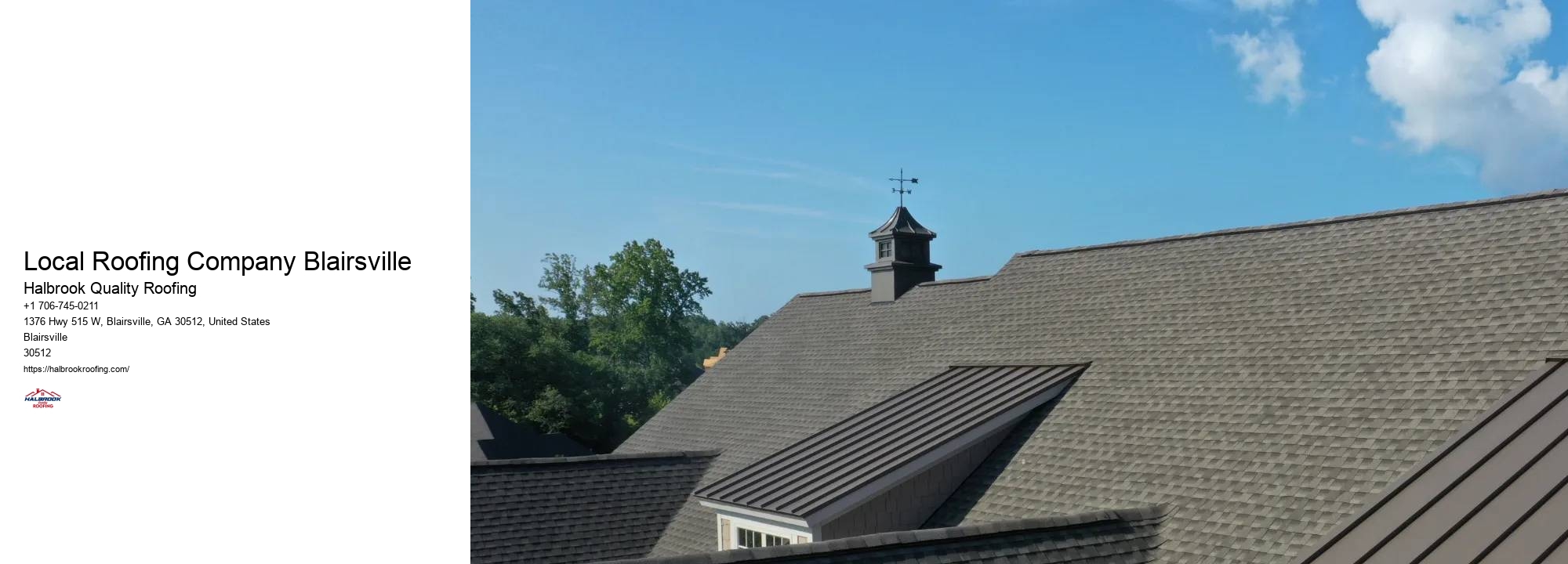 Local Roofing Company Blairsville