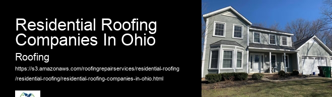 Residential Roofing Companies In Ohio