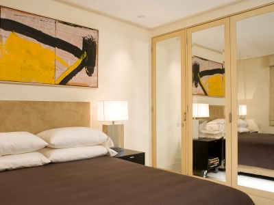 Guest bedroom reflected