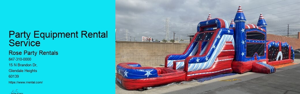 Party Equipment Rental Service