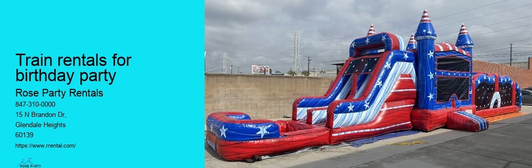 train rentals for birthday party Rose Party Rentals train rentals for birthday party