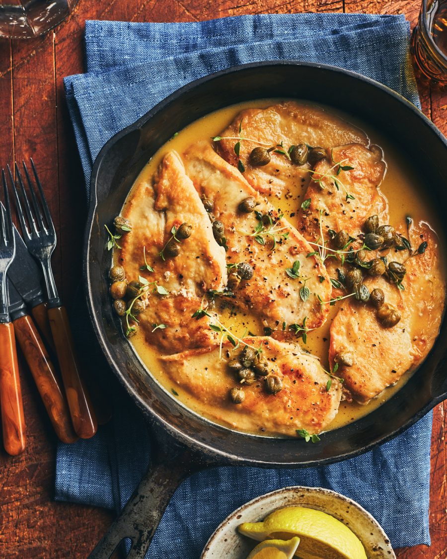 Escalopes de poulet au thym et au citron de Stefano Faita