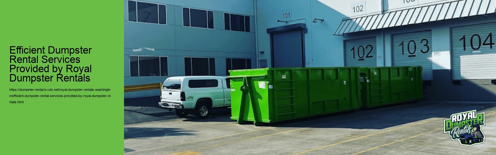 Efficient Dumpster Rental Services in Seattle Metro with Royal Dumpster Rentals