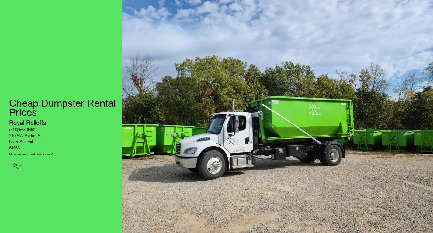 Cheap Dumpster Rental Prices