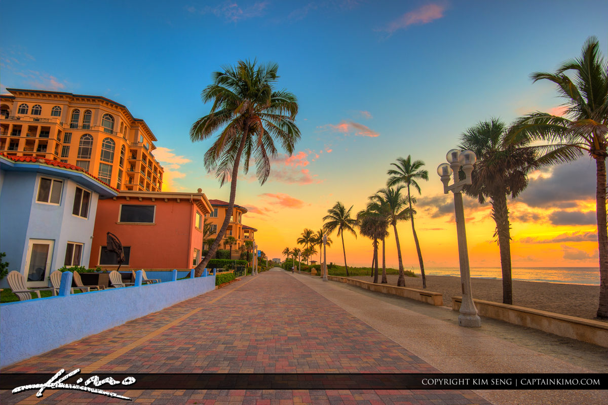Hollywood Beach Oceanfront Vacation Resort Royal Stock Photo