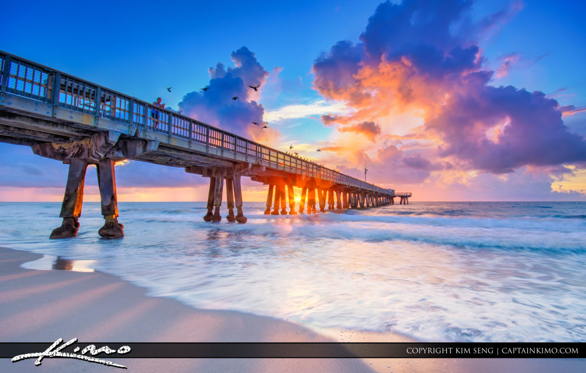 Pompano Beach Pier Product Tags Royal Stock Photo