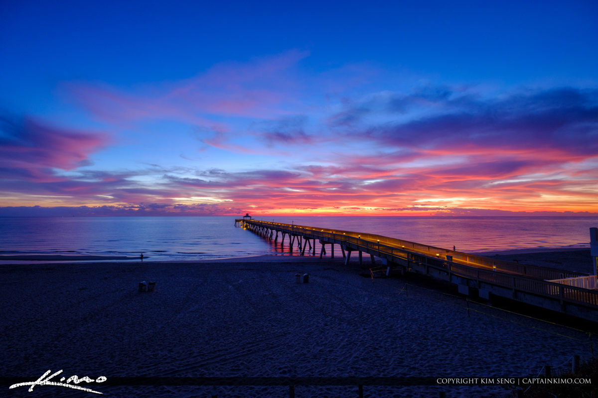 Deerfield Beach International Fishing Pier Looking Down the Pier