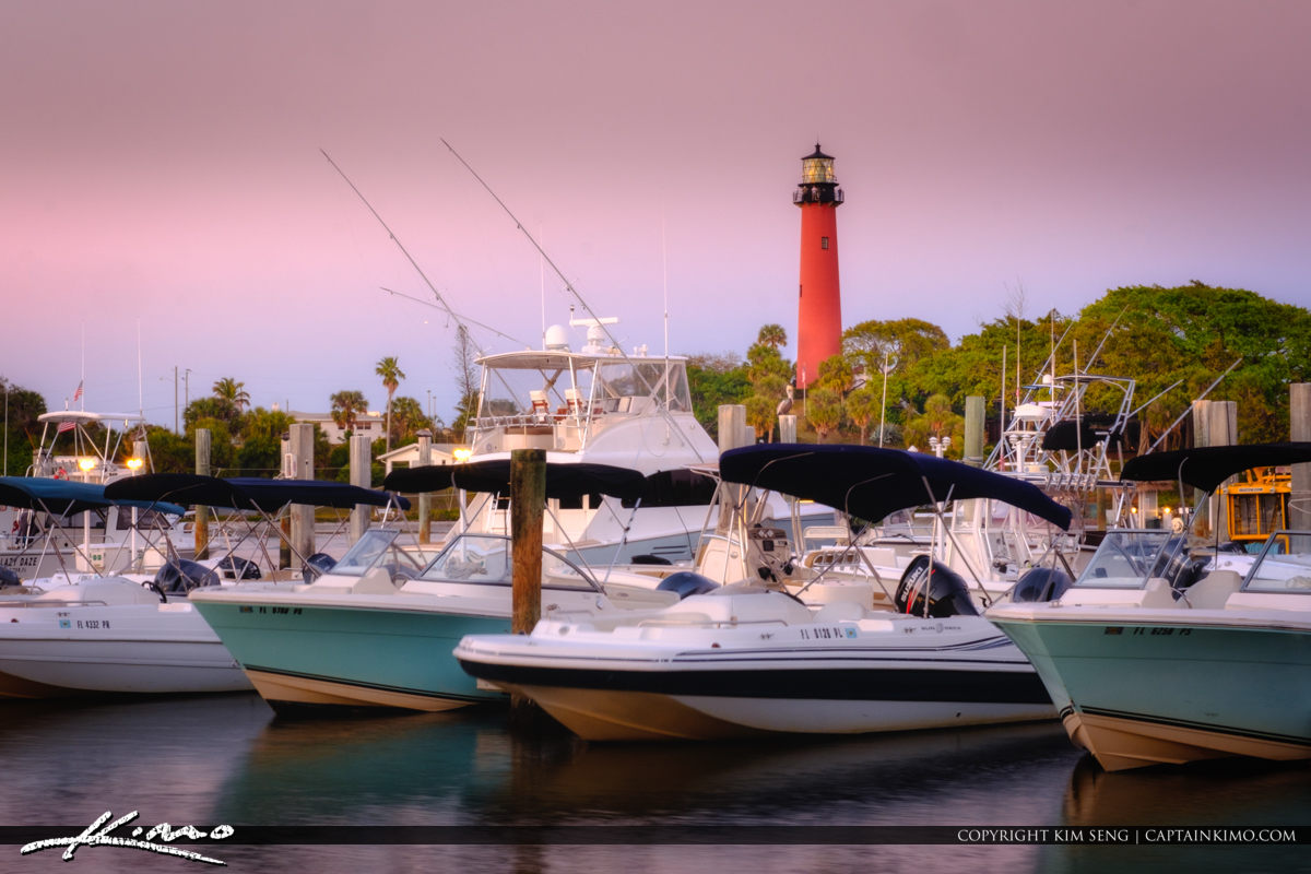 Jupiter Lighthouse Marina Jupiter Florida Royal Stock Photo