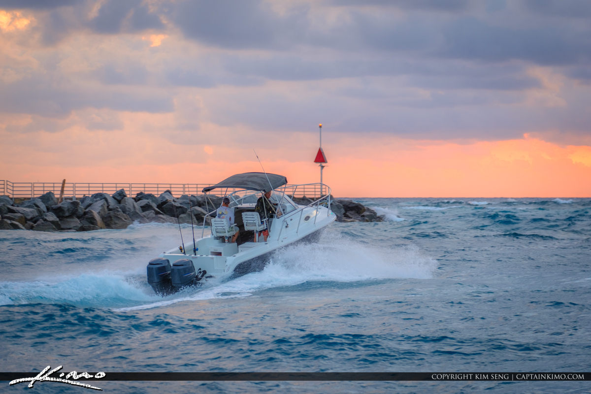 Jupiter Inlet Boating Jupiter Florida Royal Stock Photo