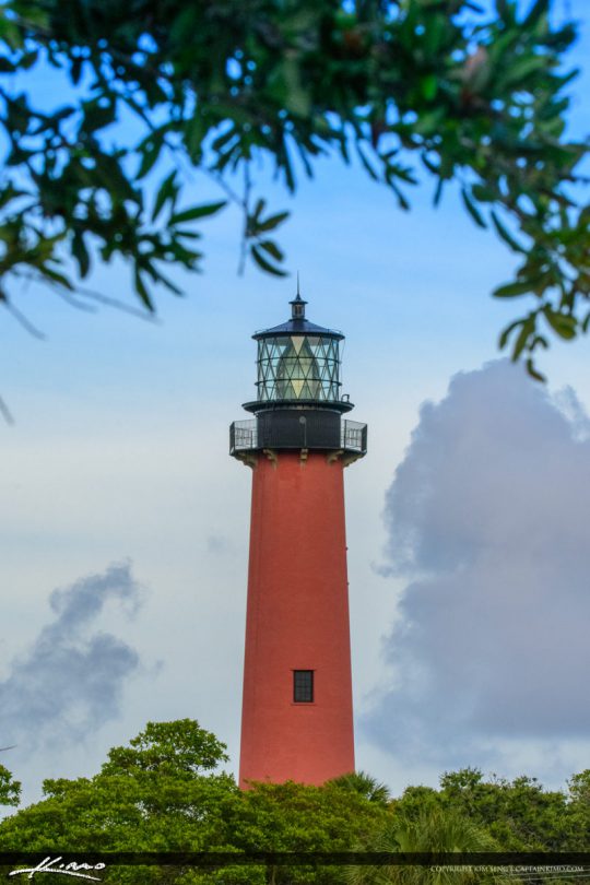 Jupiter Florida Under Oak Tree Lighthouse Royal Stock Photo