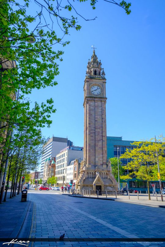 Albert Memorial Clock Belfast Northern Ireland Royal Stock Photo
