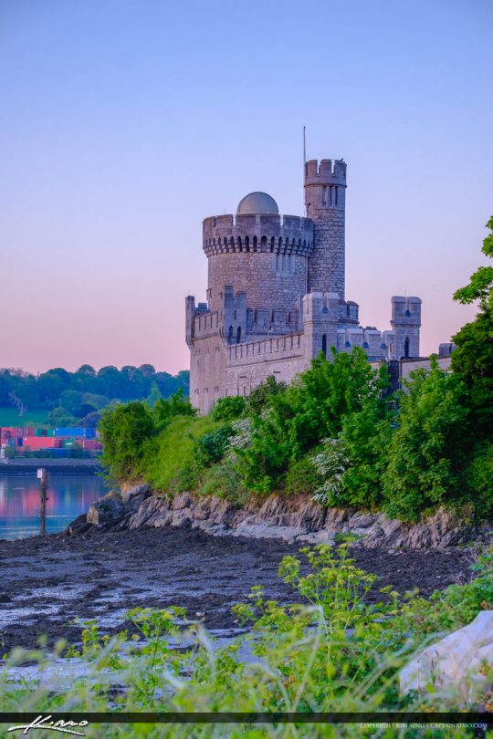 Blackrock Castle Cork Ireland Vertical East View Royal Stock Photo