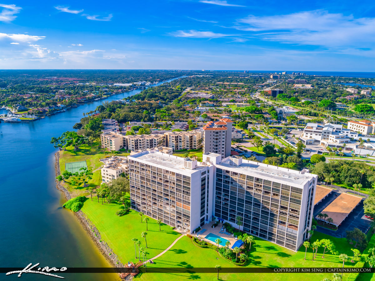 North Palm Beach Condo Walong The Waterway Royal Stock Photo
