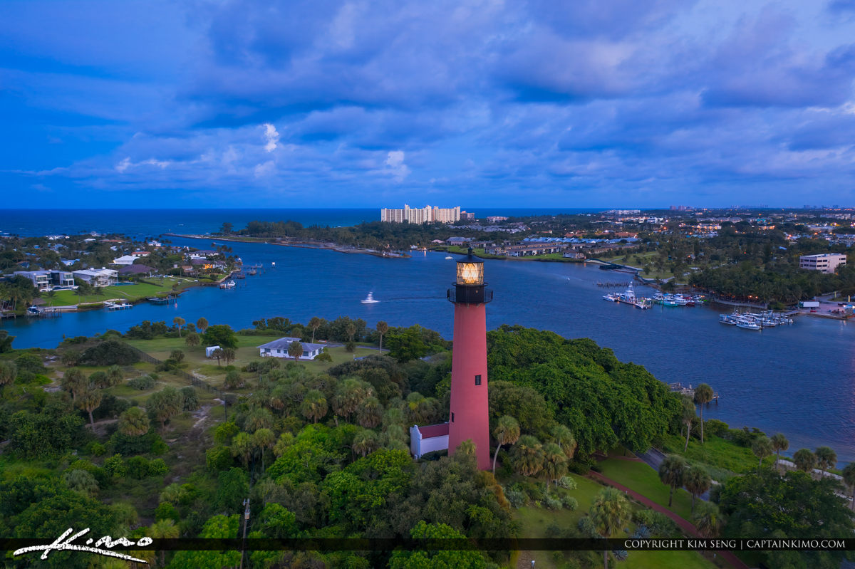 Jupiter Inlet Lighthouse Waterway Royal Stock Photo