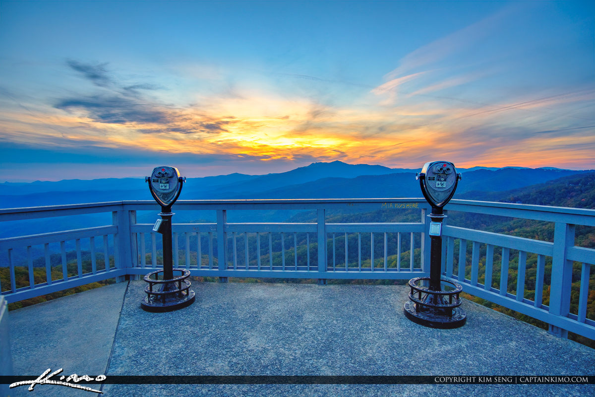 The Blowing Rock North Carolina Two Looking Glass Royal Stock Photo
