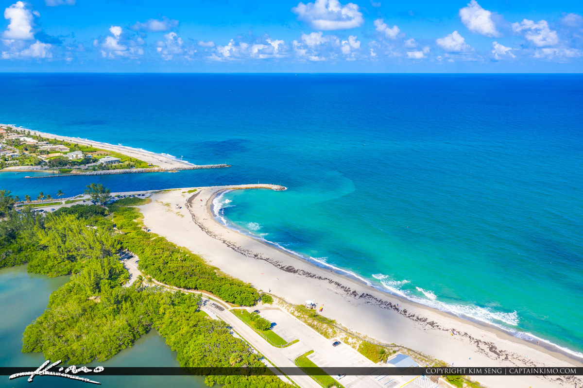Jupiter Beach Florida Aerial Inlet Waterfront Property Condo Dub