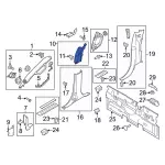 Upper Center Pillar Trim