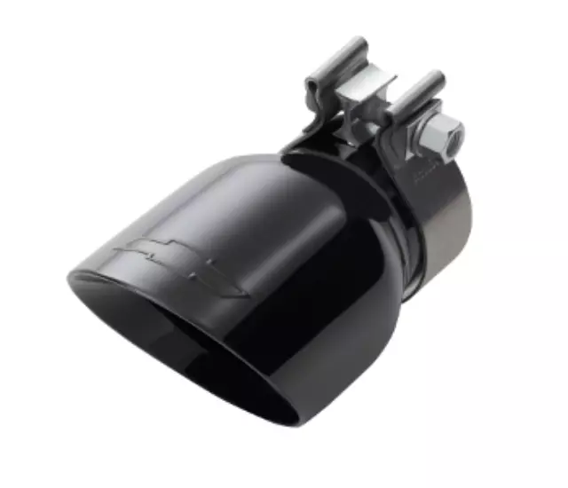Black Chrome Dual-Wall Angle-Cut Exhaust Tip