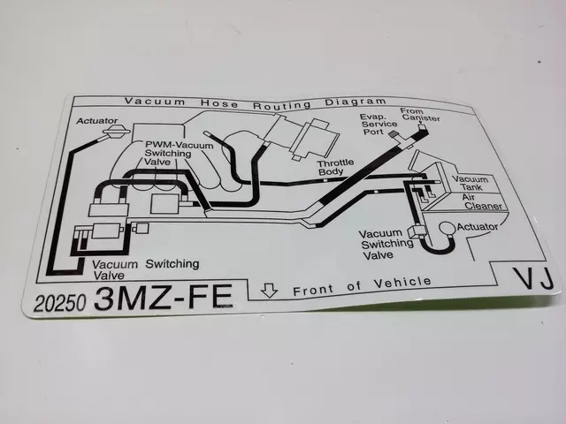 2004-2006 Toyota Sienna Vacuum Diagram 17792-20250 | OEM