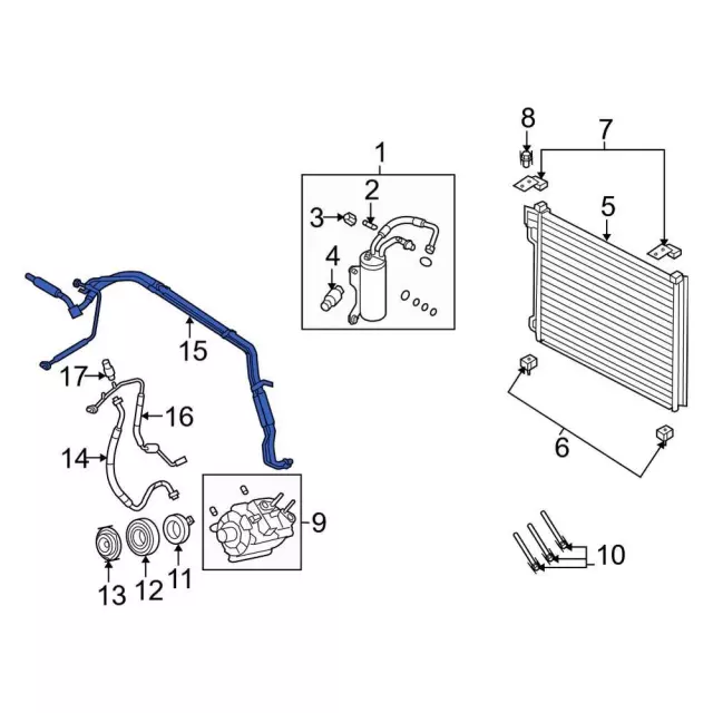 A/C Refrigerant Suction Hose