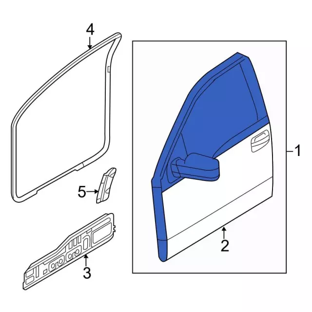 al3z1820124c - Ford Door Shell | Levittown Ford Parts
