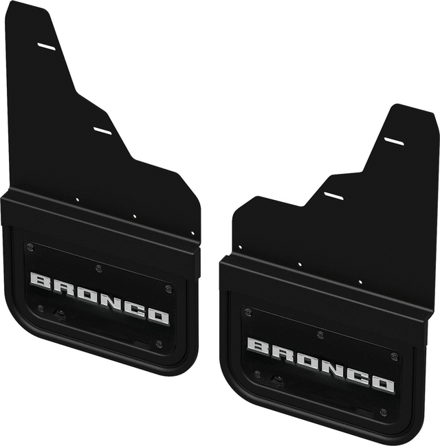 Ford OEM Front Splash Guards For 2021-2025 Bronco – Heavy Duty Black Pair With Hardware