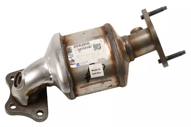 3-Way Catalytic Converter with Shield, Flange, and Studs