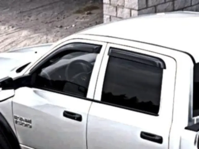 Side Window Air Deflector Tinted Set Of Two Regular Cab