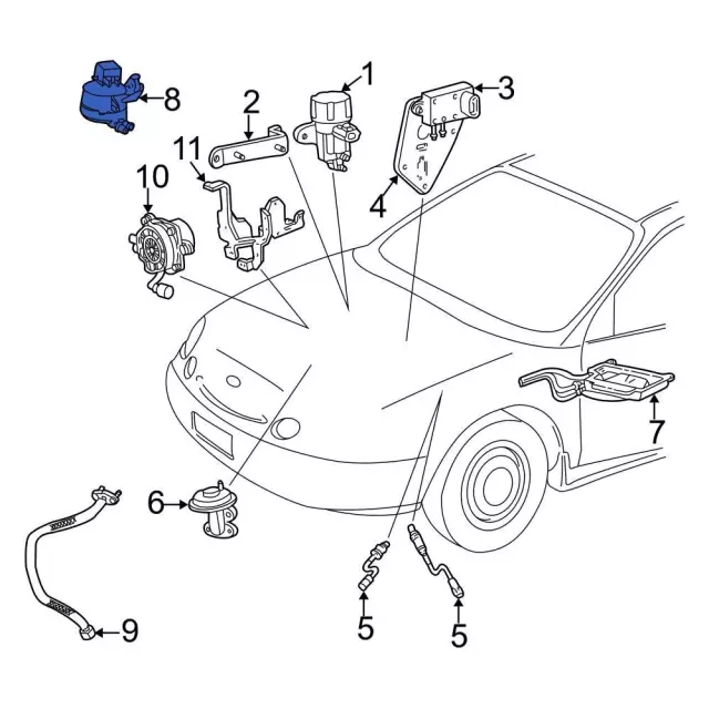 F75Z-9F945-CA - Vapor Canister Purge Solenoid | Ford Parts Direct