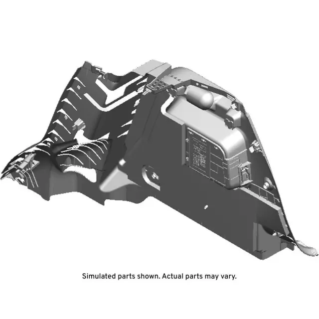 Black Driver Side Quarter Lower Rear Trim Panel