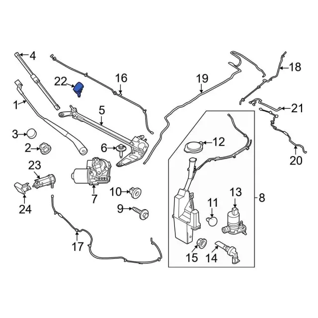 FL3Z-17603-C - Nozzle | Ford Parts Direct