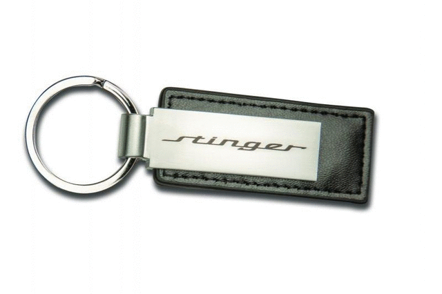 Key Chain - Black Leather Stinger