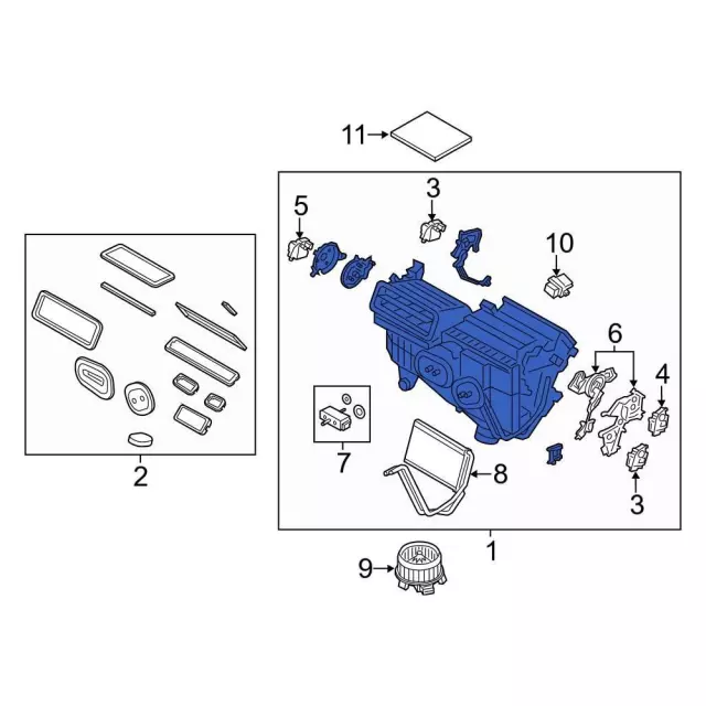 Motorcraft™ HVAC Unit Case Assembly
