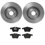 Brembo low-met brake pad and UV coated vented  brake disc kit