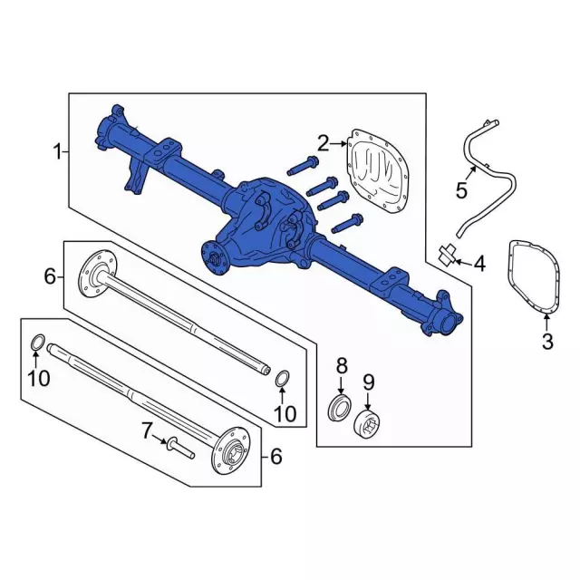 ML3Z-4010-F - Axle Housing 2021-2025 Ford F-150 | Ford Parts