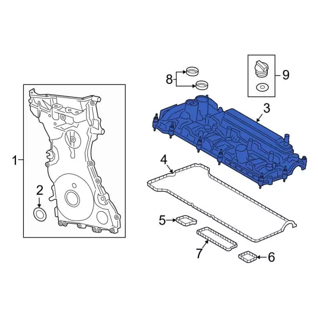 jx6z6582b - Ford Valve Cover | Levittown Ford Parts