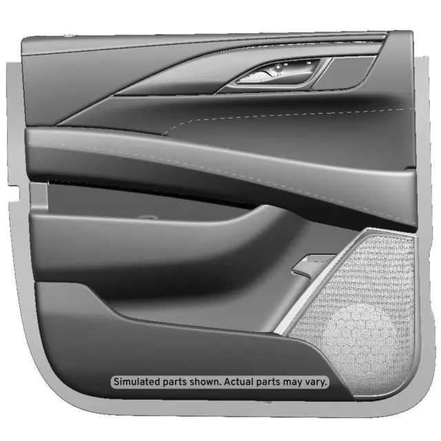 Black Rear Driver Side Door Trim