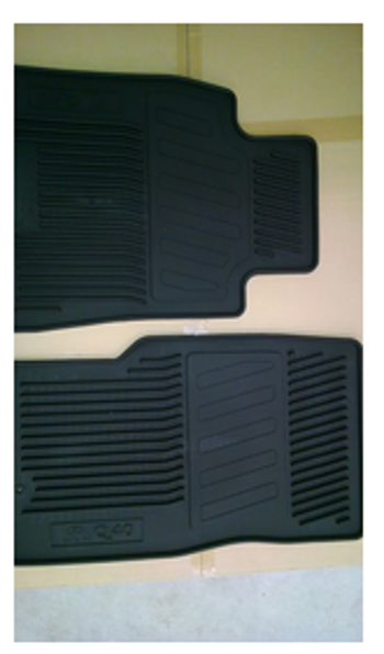 thumbnail interactive-video image 1 of Xcessmotors Black Nylon Floor Mats For 2011-2013 Infiniti M37 – Front & Rear 3-Piece Set OEM Style 1 of 2