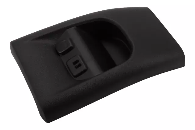 Jet Black Front Floor Console Rear Trim Panel