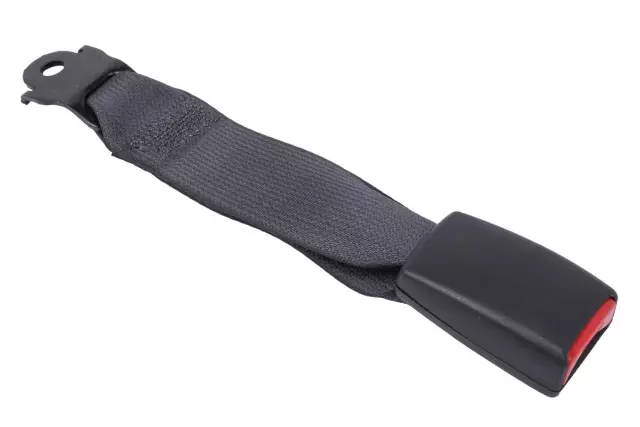 Gray Rear Passenger Side Center Seat Belt with Buckle