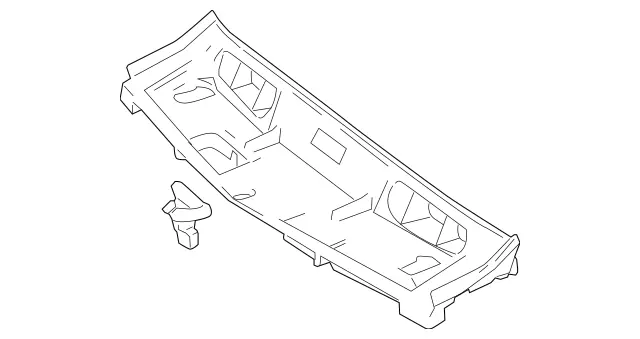 2012-2015 Mercedes-Benz W204 C300 C350 Upper Fan Shroud Upper