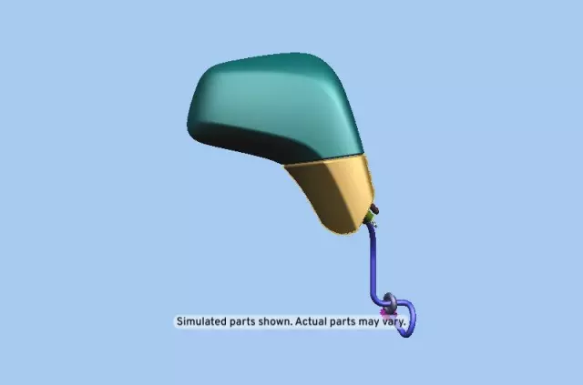 Primed Passenger Side Door Mirror