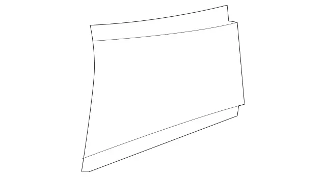 2007 – 2011 Mercedes-Benz Door Trim Molding 219-727-05-28-7G50