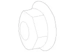 1995-2023 Mercedes-Benz - Hex Nut W Flange + Piece