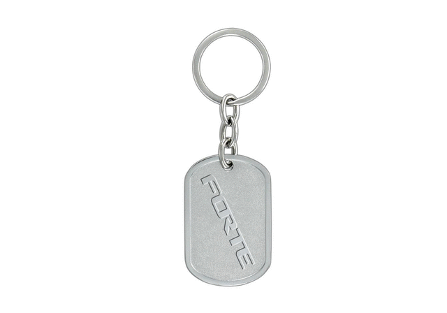 Key Chain - Dog Tag With Textured Background