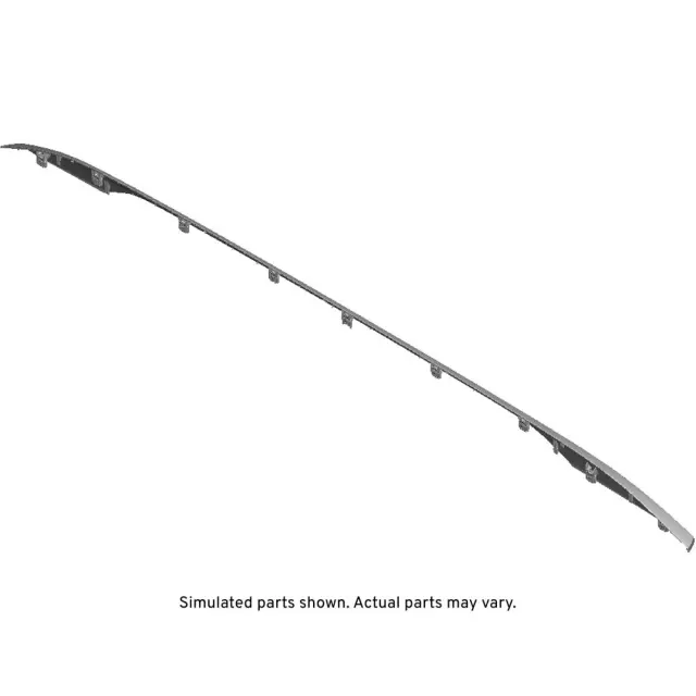 Bright Chrome Passenger Side Luggage Carrier Side Rail Front Finish Cover