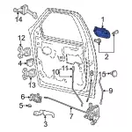 1997-1999 Ford - Handle, Outside